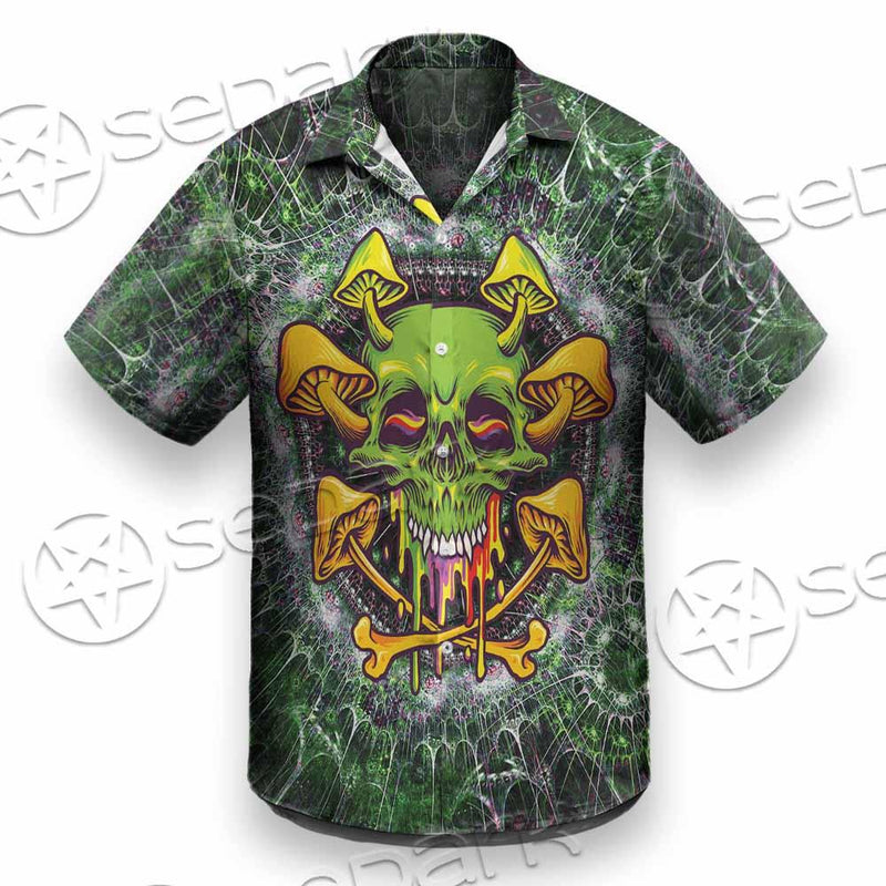 Sugar Skull Magic Mushrooms Psychedelic 2 SED-0868 Shirt Allover