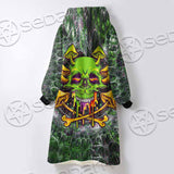 Sugar Skull Magic Mushrooms Psychedelic 2 SED-0868 Oversized Sherpa Blanket Hoodie