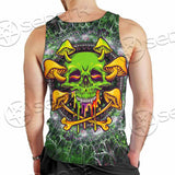 Sugar Skull Magic Mushrooms Psychedelic 2 SED-0868 Men Tank-tops