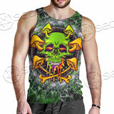 Sugar Skull Magic Mushrooms Psychedelic 2 SED-0868 Men Tank-tops