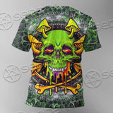 Sugar Skull Magic Mushrooms Psychedelic 2 SED-0868 Unisex T-shirt