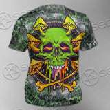 Sugar Skull Magic Mushrooms Psychedelic 2 SED-0868 Unisex T-shirt