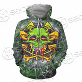 Sugar Skull Magic Mushrooms Psychedelic 2 SED-0868 Hoodie & Zip Hoodie
