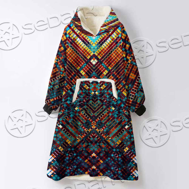 Psychedelic SED-0869 Oversized Sherpa Blanket Hoodie