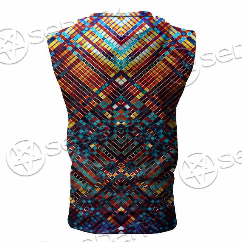 Psychedelic SED-0869 Zip Sleeveless Hoodie