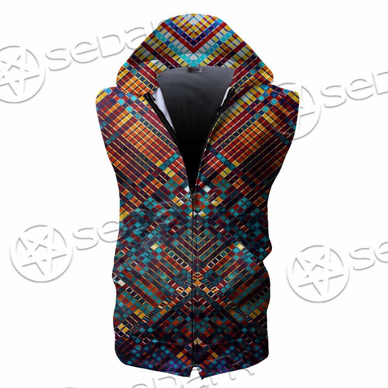 Psychedelic SED-0869 Zip Sleeveless Hoodie