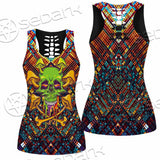 Psychedelic Skull SED-0870 Women Tank Top