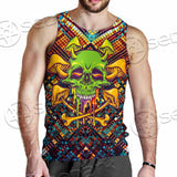 Psychedelic Skull SED-0870 Men Tank-tops