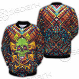 Psychedelic Skull SED-0870 Button Jacket