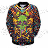 Psychedelic Skull SED-0870 Button Jacket