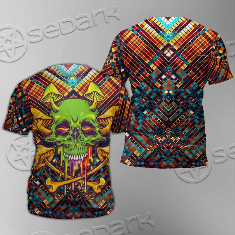 Psychedelic Skull SED-0870 Unisex T-shirt