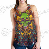 Psychedelic Skull SED-0870 Women Tank Top