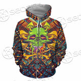 Psychedelic Skull SED-0870 Hoodie & Zip Hoodie