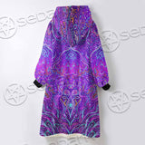 Psychedelic Mushrooms SED-0871 Oversized Sherpa Blanket Hoodie