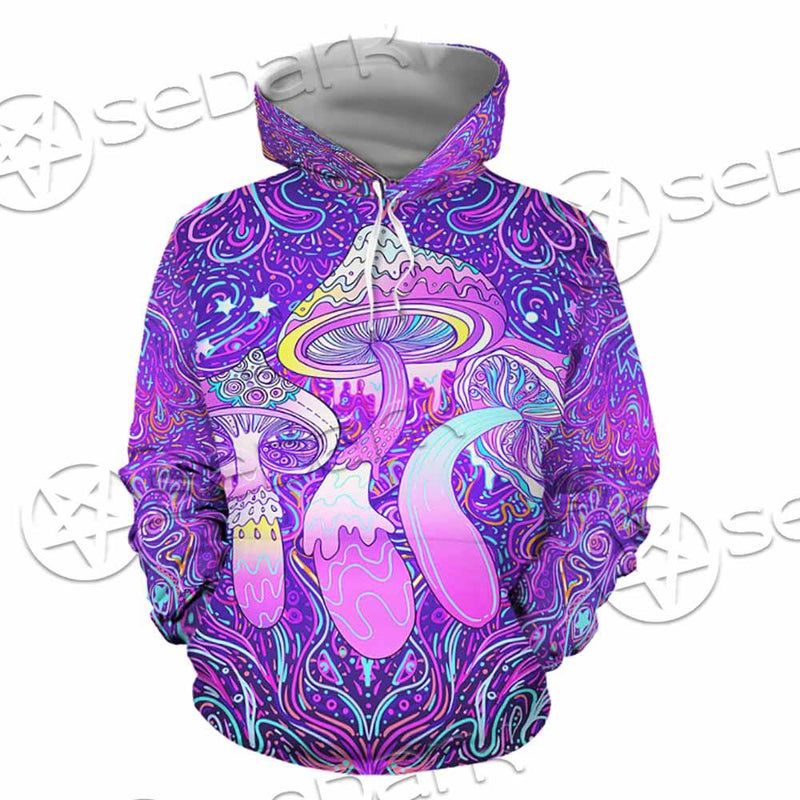 Psychedelic Mushrooms SED-0871 Hoodie & Zip Hoodie