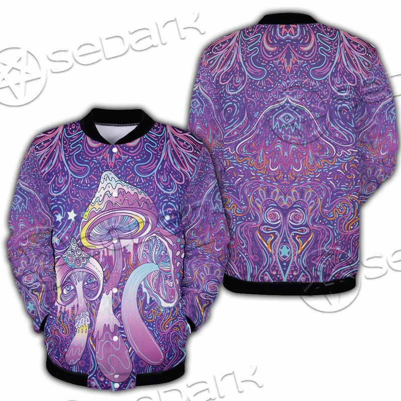 Psychedelic Mushrooms SED-0871 Button Jacket