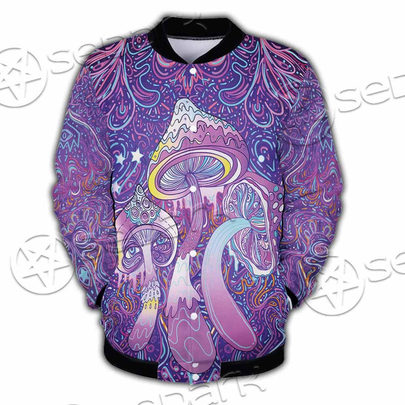 Psychedelic Mushrooms SED-0871 Button Jacket