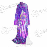 Psychedelic Mushrooms SED-0871 Sleeved Blanket