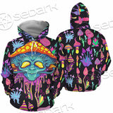 Alien Magic Mushrooms Psychedelic SED-0872 Hoodie & Zip Hoodie
