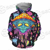 Alien Magic Mushrooms Psychedelic SED-0872 Hoodie & Zip Hoodie