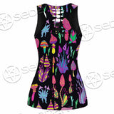 Alien Magic Mushrooms Psychedelic SED-0872 Women Tank Top