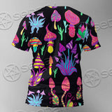 Alien Magic Mushrooms Psychedelic SED-0872 Unisex T-shirt