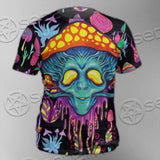 Alien Magic Mushrooms Psychedelic SED-0872 Unisex T-shirt