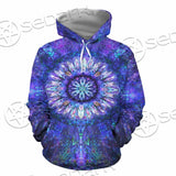 Psychedelic Blue Love SED-0876 Hoodie & Zip Hoodie
