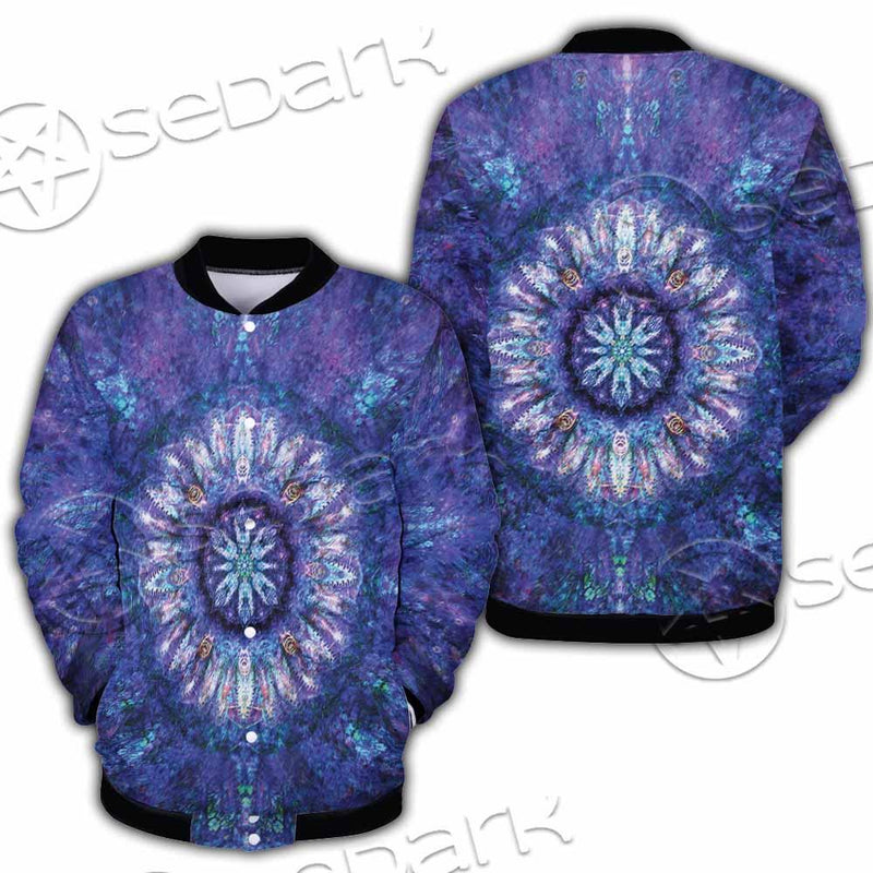 Psychedelic Blue Love SED-0876 Button Jacket