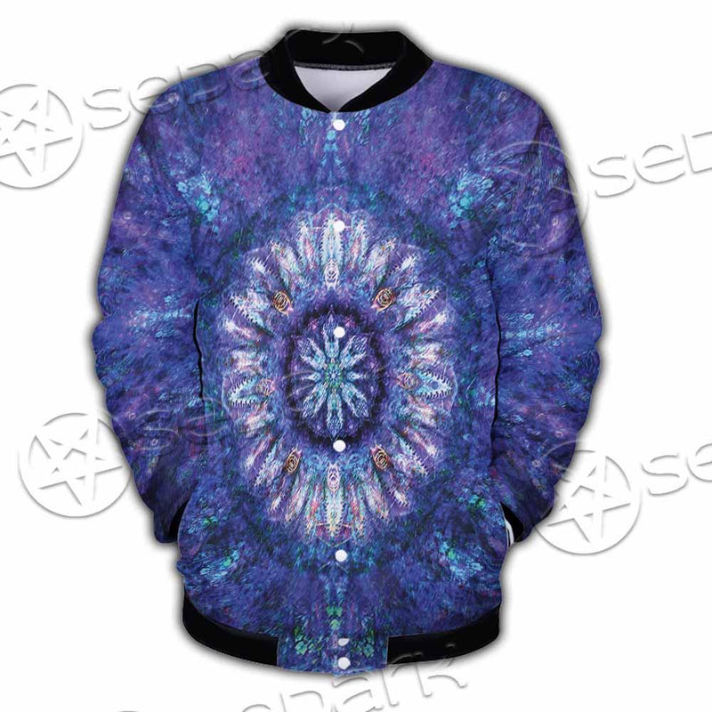 Psychedelic Blue Love SED-0876 Button Jacket