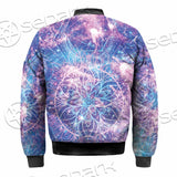 Psychedelic Seamless Magic Mushrooms Over Sacred Geometry SED-0877 Jacket