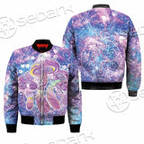 Psychedelic Seamless Magic Mushrooms Over Sacred Geometry SED-0877 Jacket