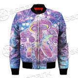 Psychedelic Seamless Magic Mushrooms Over Sacred Geometry SED-0877 Jacket
