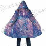 Psychedelic Seamless Magic Mushrooms Over Sacred Geometry SED-0877 Cloak