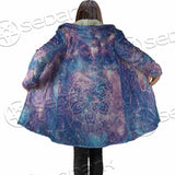 Psychedelic Seamless Magic Mushrooms Over Sacred Geometry SED-0877 Cloak