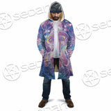 Psychedelic Seamless Magic Mushrooms Over Sacred Geometry SED-0877 Cloak