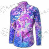 Psychedelic Seamless Magic Mushrooms Over Sacred Geometry SED-0877 Shirt Allover
