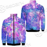 Psychedelic Seamless Magic Mushrooms Over Sacred Geometry SED-0877 Jacket