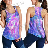 Psychedelic Seamless Magic Mushrooms Over Sacred Geometry SED-0877 Women Tank Top