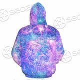 Psychedelic Seamless Magic Mushrooms Over Sacred Geometry SED-0877 Hoodie & Zip Hoodie