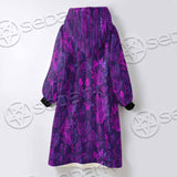 Psychedelic Mushrooms SED-0879 Oversized Sherpa Blanket Hoodie