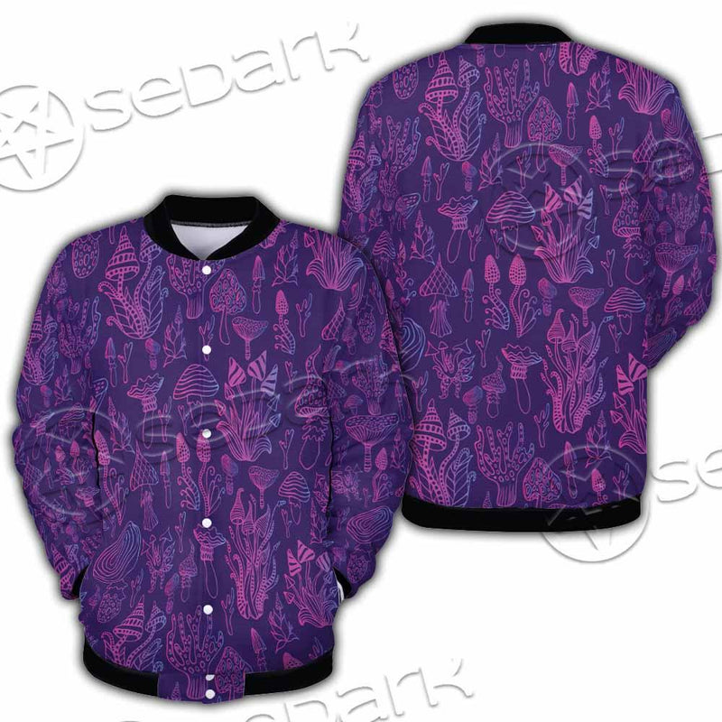 Psychedelic Mushrooms SED-0879 Button Jacket