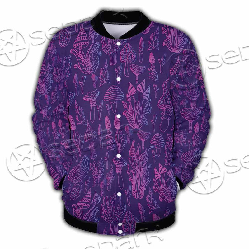 Psychedelic Mushrooms SED-0879 Button Jacket