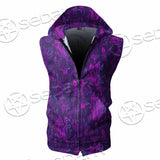 Psychedelic Mushrooms SED-0879 Zip Sleeveless Hoodie