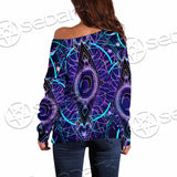 Psychedelic Esoteric Art SED-0880 Off Shoulder Sweaters