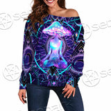 Psychedelic Esoteric Art SED-0880 Off Shoulder Sweaters