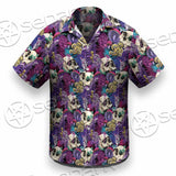 Psychedelic Mushrooms And Skulls SED-0881 Shirt Allover
