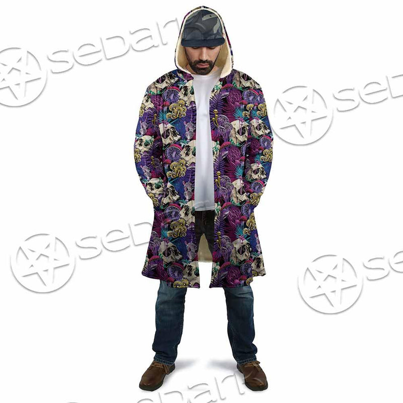 Psychedelic Mushrooms And Skulls SED-0881 Cloak
