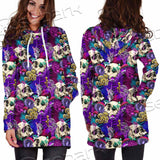 Psychedelic Mushrooms And Skulls SED-0881 Hoodie Dress