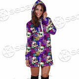 Psychedelic Mushrooms And Skulls SED-0881 Hoodie Dress